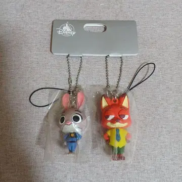 디즈니 스토어 키체인 주토피아 주디 닉 키링