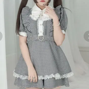 팔엘피 palelfy 메이드풍 콤비네존