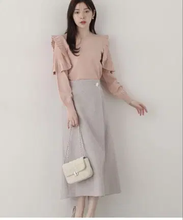 [ 미사용 ] 프로포션 바디 드레싱 키라 트위드 스커트