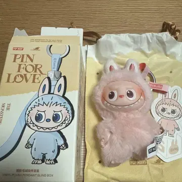 LABUBU PIN FOR LOVE 봉제 인형 펜던트 G