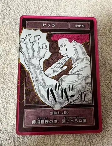 HUNTER x HUNTER 히소카 스탯 카드