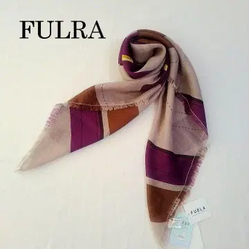 FURLA(훌라) 울 스카프 손세탁 가능 퍼플 계열