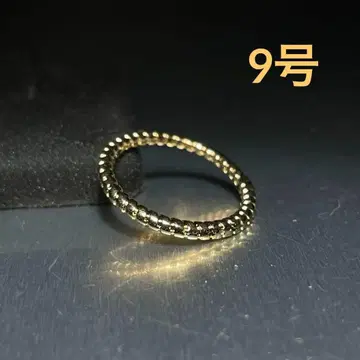 빈티지 패션 반지 골드 9호 비즈 디자인 심플 반지