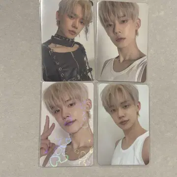 [미사용 새상품] TXT 영준 weverse 혜택 홀로그램 4장 세트