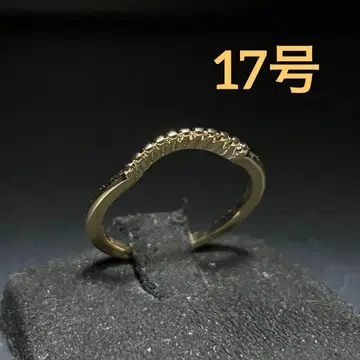 빈티지 패션 반지 골드 17호 물결 모양 웨이브 디자인 반지