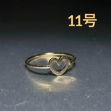 빈티지 패션 반지 골드 11호 하트 큐트 귀여운