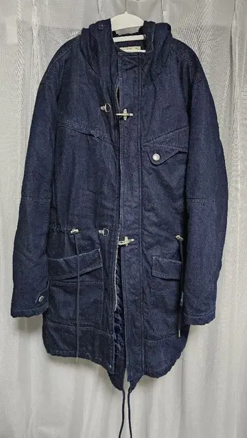 데님 모즈 코트 퀼팅 네이비 XL