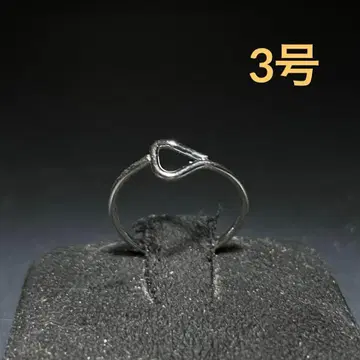 빈티지 패션 반지 실버 3호 핑키링 삼각형 디자인