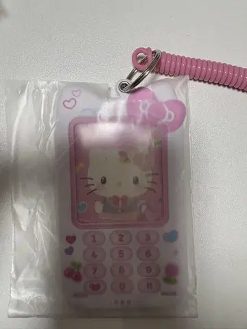 산리오 캐릭터즈 폴더폰 모양 패스 케이스 키티