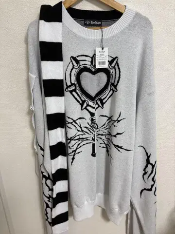 DimMoire [디무모아르] 초 롱 슬리브 니트 II/White