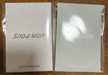 Snow Man 1st POP-UP 포토 카드 팩 세트 후카사와 타츠야