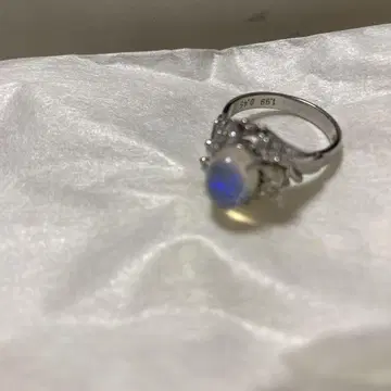 오팔 실버925 반지 꽃 모티브