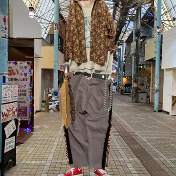 70s 새상품급 Art Nouveau Batik Kombinasi L/S