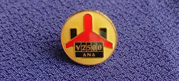 ANA airbus A321 취항 기념 V2500 터보 엔진 핀 배지