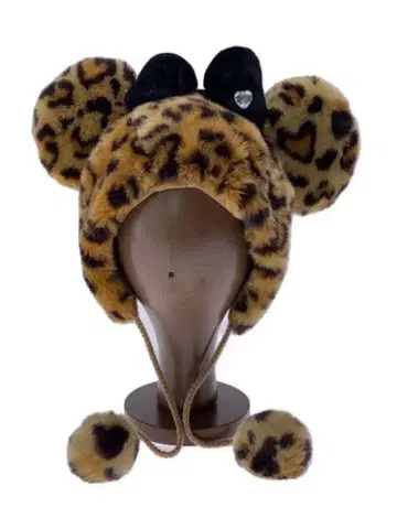 Disney 디즈니 레오파드 무늬 팬캡