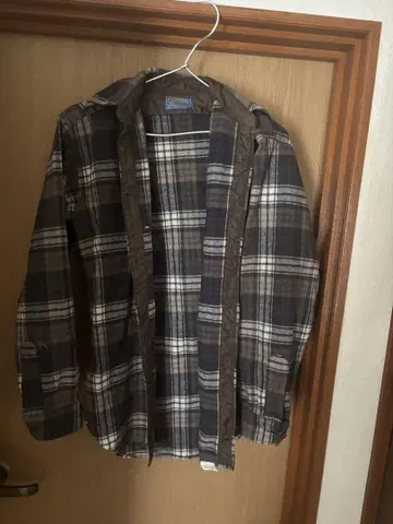 Pendleton 울 체크 긴팔 셔츠