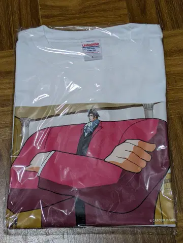 sattou 역전재판 캡슐 복권 B상 셔츠 미츠루기 레이지 미개봉 1장
