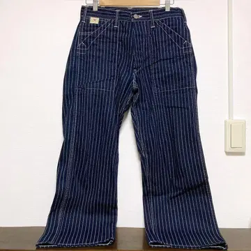 SUGAR CANE 9oz 워바시 스트라이프 크림슨 엔지니어 팬츠