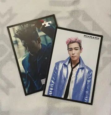 BIGBANG T.O.P 팬클럽 카드 2점