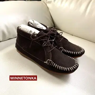 미사용 MINNETONKA 스웨이드 앵클부츠 처카 부츠 브라운