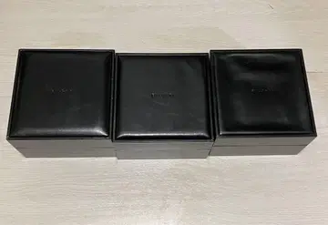 불가리 블랙 가죽풍 시계 박스 3개 세트