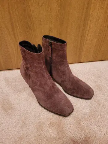 새상품급 스웨이드 사이드지퍼 부츠