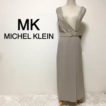 MK MICHEL KLEIN 그레이지 비대칭 디자인 원피스