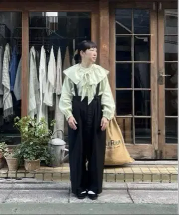 nest Robe 코튼 몰스킨 서스펜더 팬츠