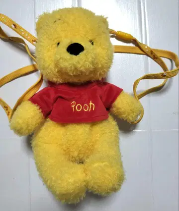 곰돌이 푸 봉제 인형 미니백 숄더백 디즈니 리조트