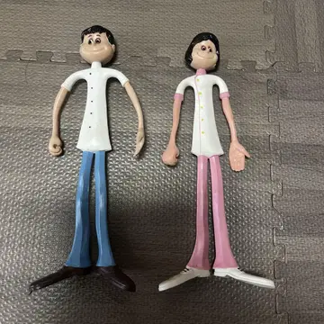 쇼와 레트로 구네구네 인형 2체 세트 앤티크 빈티지