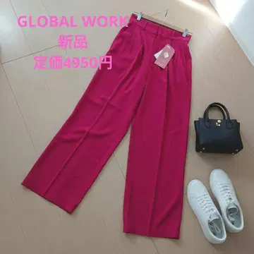 GLOBALWORK 새상품 슬림 레그 L 사이즈 와이드 팬츠