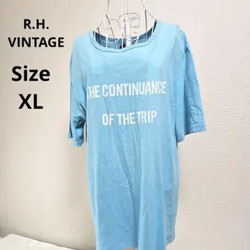 [ 인기 R.H.VINTAGE ] 스카이블루 티셔츠 사이즈 XL