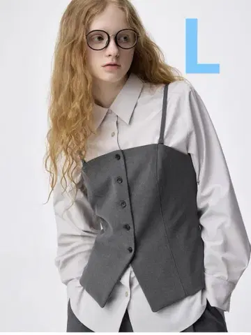 GU 프론트 버튼 뷔스티에 L 사이즈