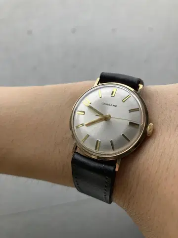 컨디션 최상 GARRARD 금 견고 영국 빈티지 시계 1975년 제조