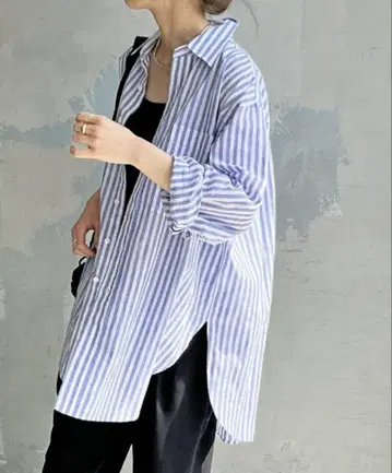 완판 Spick & Span 코튼 린넨 루즈 셔츠