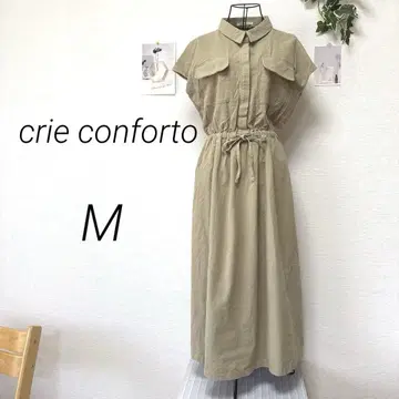 10042 crie conforto 반팔 원피스 M 코튼 미사용