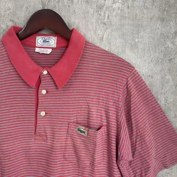 IZOD LACOSTE 보더 피케 셔츠 80s~90s 빈티지