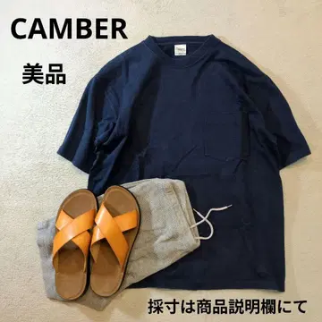 CAMBER 캠버 USA제 두꺼운 무지 셔츠 네이비 새상품급