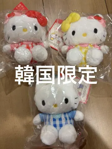 한국 애플카페 헬로키티 키링 키티 마스코트 한정판