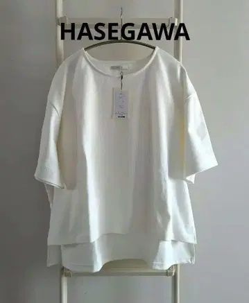 택 포함 하세가와 상점 오가닉 코튼 와이드 T셔츠 두꺼운 원단 풀오버