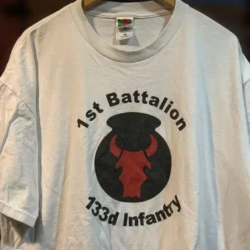 미국 육군 1st Battalion 133 보병사단 T셔츠 구제 의류