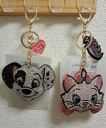 새상품 디즈니 마리 & 101마리 강아지 키링 반짝반짝