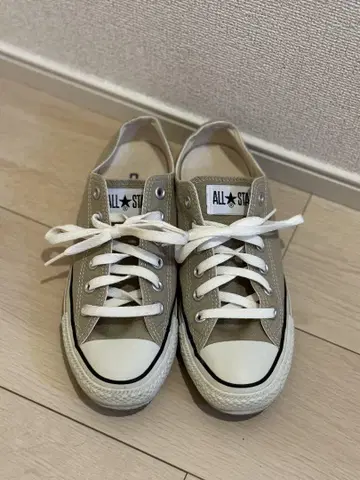 ALL STAR 베이지 로우컷 스니커즈