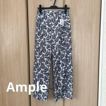[Ample] 미사용 새상품 야마다야 와이드 팬츠 차콜 그레이