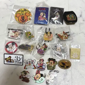 레어! Disney 디즈니 미키 미니 핀 배지 캔뱃지 세트
