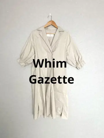 새상품 Whim Gazette 윔 가젯 셔츠 원피스 코튼