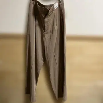 X X L UNIQLO 턱 와이드 팬츠 베이지