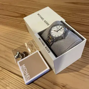 새상품급 마이클코어스 MICHAELKORS 손목시계 시계 실버 여성용