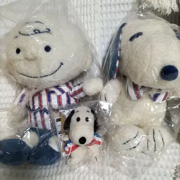 스누피 레트로즈 봉제 인형 트리콜로르 세트