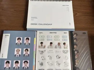 ENHYPEN 2021 시즌 그리팅 데스크 달력 사진집 기타